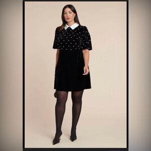 Embellished Puff Sleeve Mini Dress